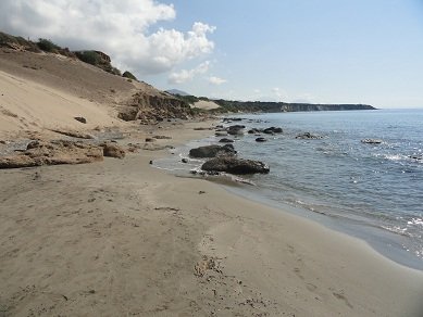 Orthi Ammos Beach, Frangokastello, Frangokastelo, Crete, Kreta