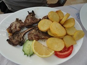 Babis & Popi taverna, Frangokastello, Frangokastelo, Crete, Kreta.