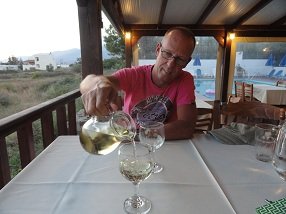 Restaurant Blue Sky, Frangokastello, Frangokastelo, Crete, Kreta.