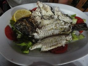 Orthi Ammos Taverna, Frangokastello, Frangokastelo, Crete, Kreta.