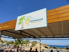 Tsunami Caf� Cocktail Bar, Almyrida, Crete, Kreta