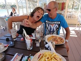 Tsunami Caf� Cocktail Bar, Almyrida, Crete, Kreta