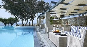 Kakkos Bay Hotel and Bungalows, Ferma beach, Crete, Kreta.