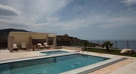 Private-pool villas above Agia Pelagia, Crete