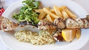 Kalives, Taverna Akrogiali, Crete, Kreta.