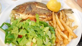 Restaurants and tavernas in the Heraklion region, central Crete, Greece