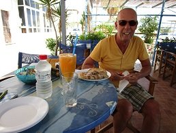 Michalis taverna - Tsoutsouros beach, Crete.
