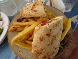 Michalis taverna - Tsoutsouros beach, Crete.