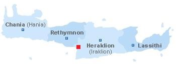 Map of Crete