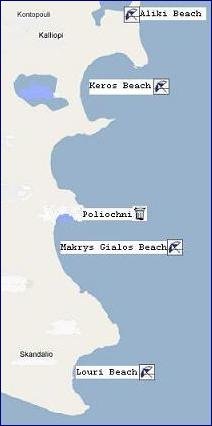 Limnos Beaches, Limnos Stranden