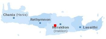 map of Crete