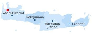 map of Crete