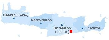 map of Crete