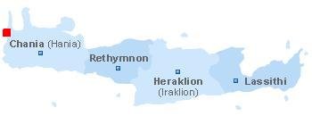 map of Crete