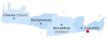 map of Crete
