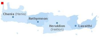 map of Crete