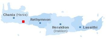 map of Crete