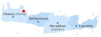 map of Crete