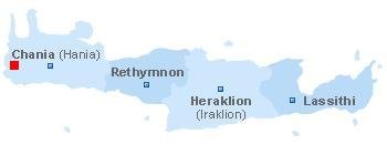 map of Crete