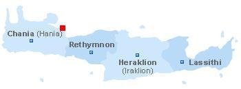 map of Crete