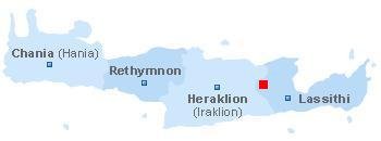 Map of Crete