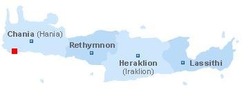 map of Crete