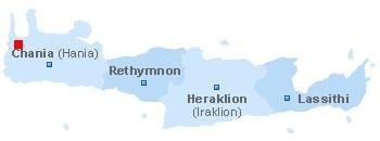 map of Crete