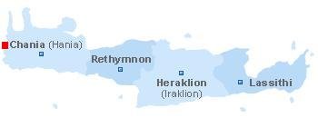 Map of Crete