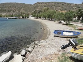 Milos, Lagada Beach in Adamas