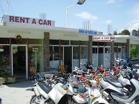 One of the offices of Kiklos Car Rental on Samos