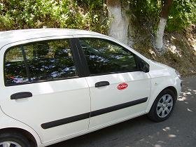 Car from Kiklos Car Rental on Samos