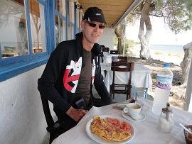 Taverna Panos, Monolithos Beach in Santorini