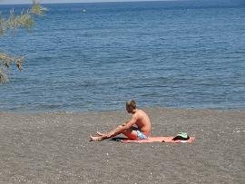 Perissa Beach, Santorini