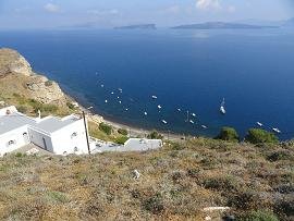 Kameni islands santorini