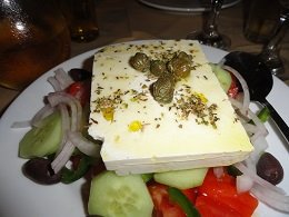 Santorini, Villa Galinia restaurant in Akrotiri