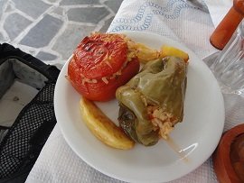 Santorini, Zafora taverne in Akrotiri