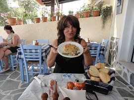 Santorini, Zafora taverne in Akrotiri