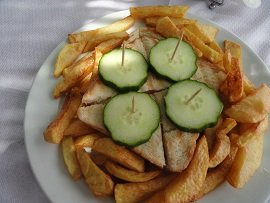 Santorini, Snack Bar Kabia - Kambia Beach