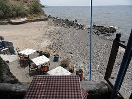 Santorini, Snack Bar Kabia - Kambia Beach