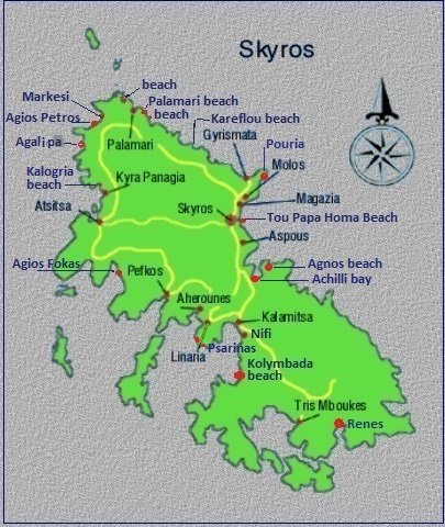 Beaches of Skyros Greece