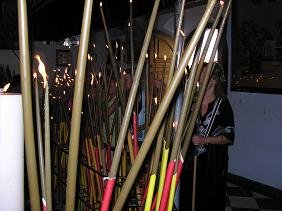 The Panagia Evangelistria Church on Tinos in Greece, de kerk in Tinos Stad in Griekenland